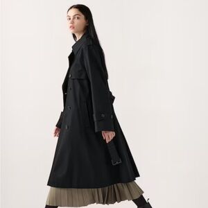 Uniqlo Black Trench Coat